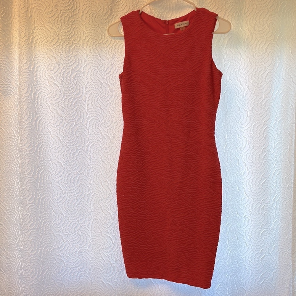 Calvin Klein sleeveless shift dress